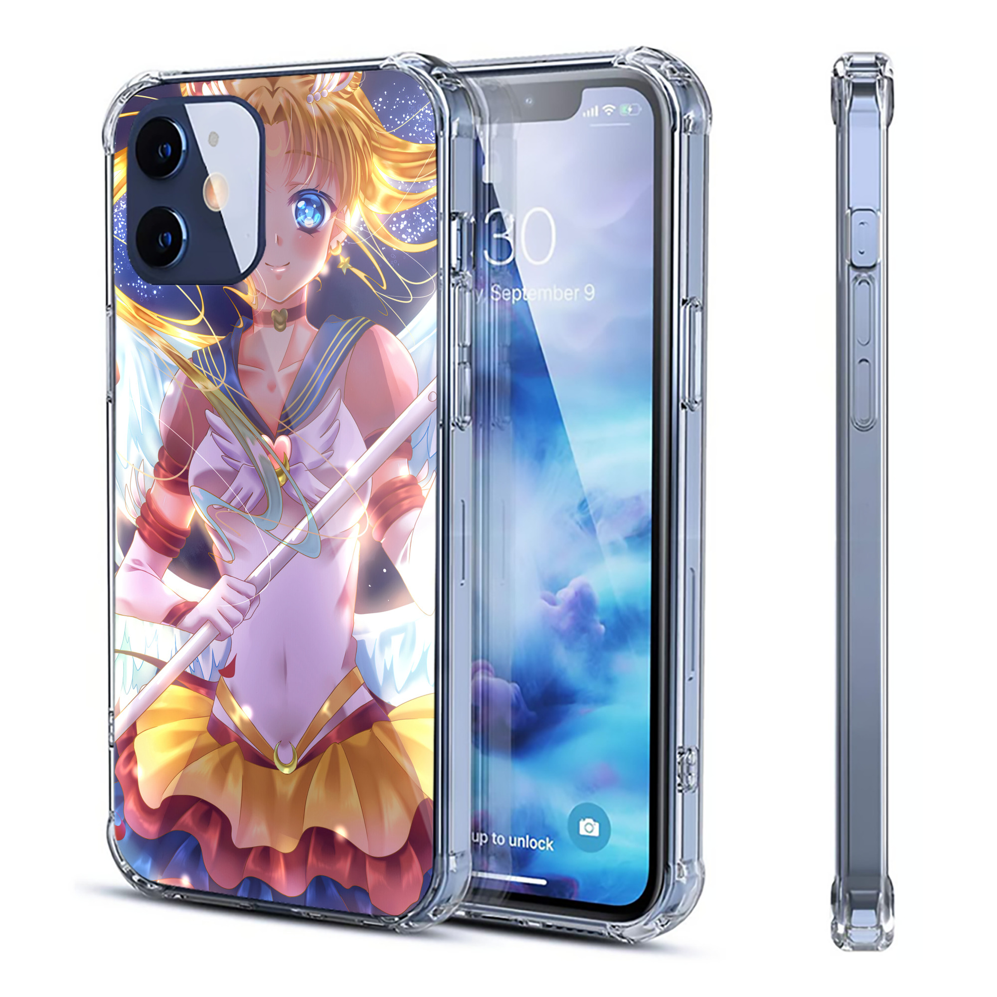 （画像用） 美少女戦士セーラームーン Sailor Moon 【iPhone 12シリーズ対応】透明スマホケース（クリアソフトケース）